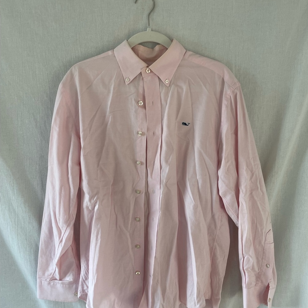 Vineyard Vines Light Pink Whale Shirt